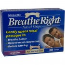 Breathe right nasal strips natural large 30 pack