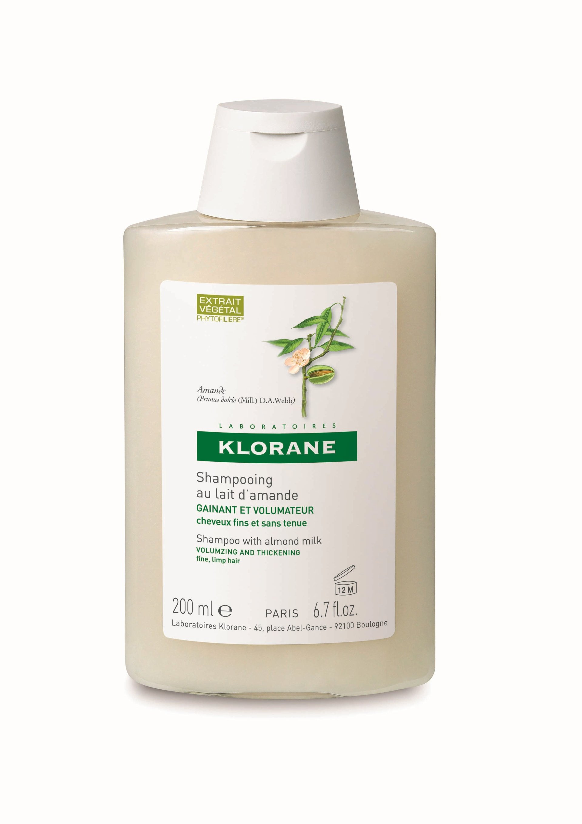 <b>Klorane</b> <b>shampoo</b> volumising almond milk 200ml.