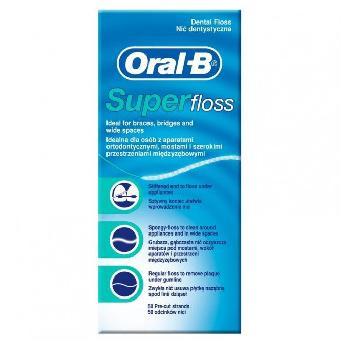 Oral-b dental floss Superfloss 50 pack