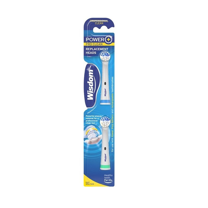 Wisdom toothbrushes power plus replacement heads 12 pack