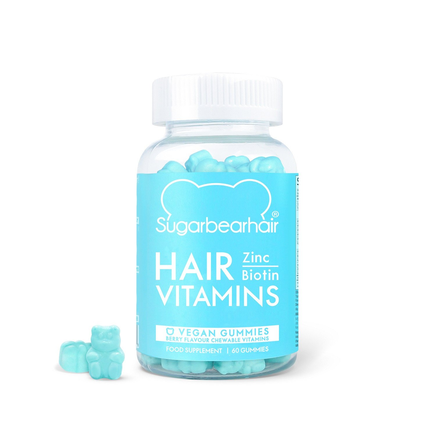 Sugarbear Vegan Hair Vitamins 60 Gummies