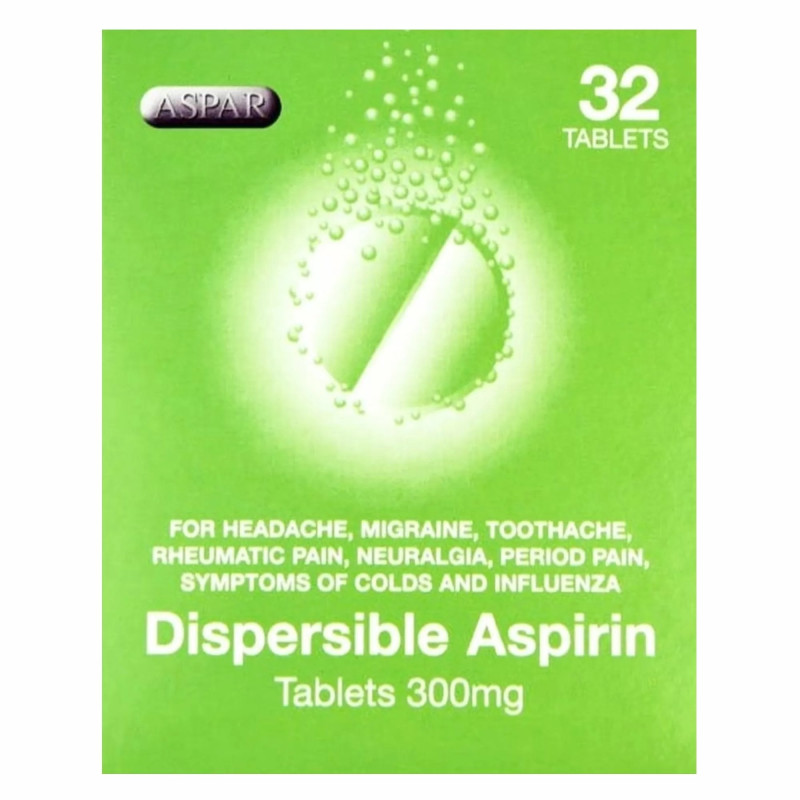Aspirin Dispersible tablets 300mg 32 tablets